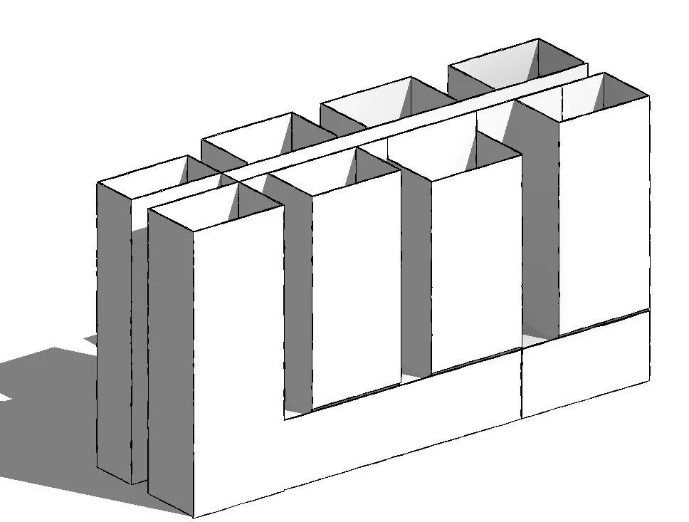 3D-Modellierung eines mehrgeschossigen Wohnprojekts - Perspektive 21