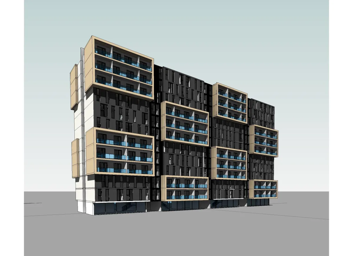 3D-Modellierung einer Wohn- und Quartierstruktur - Perspektive 28