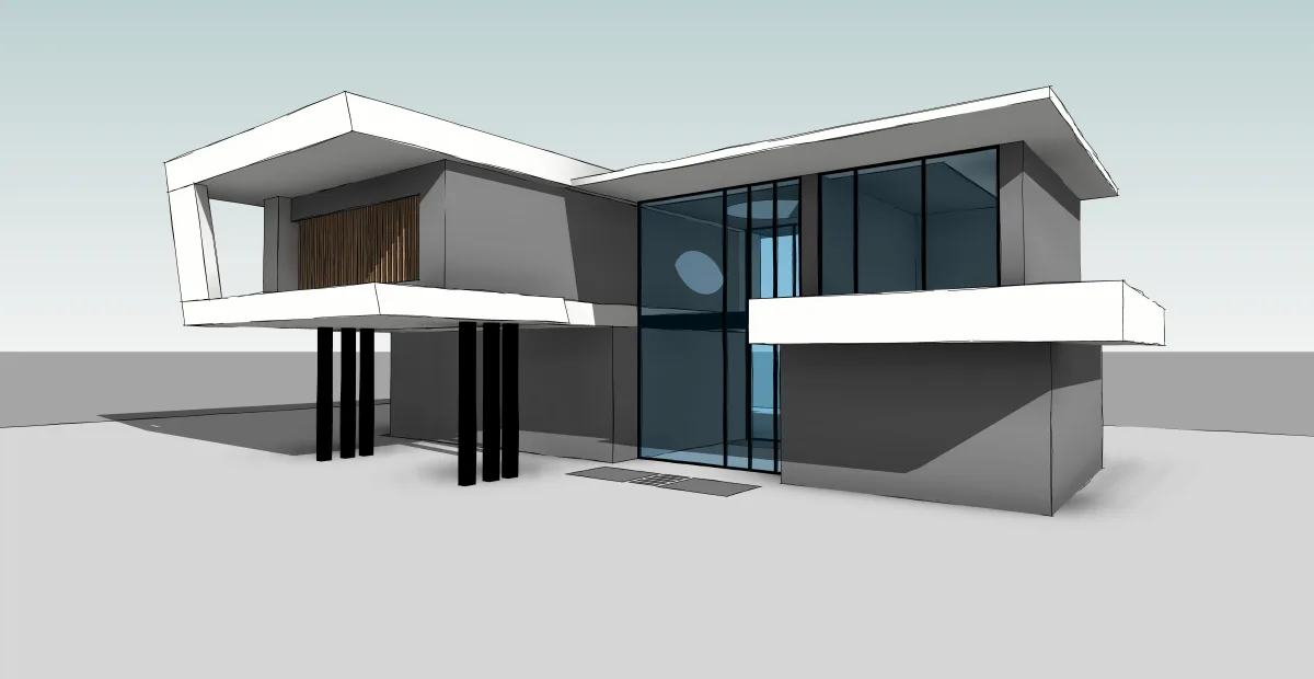 3D-Modellierung eines stadtbaulichen Entwicklungsprojekts - Perspektive 36