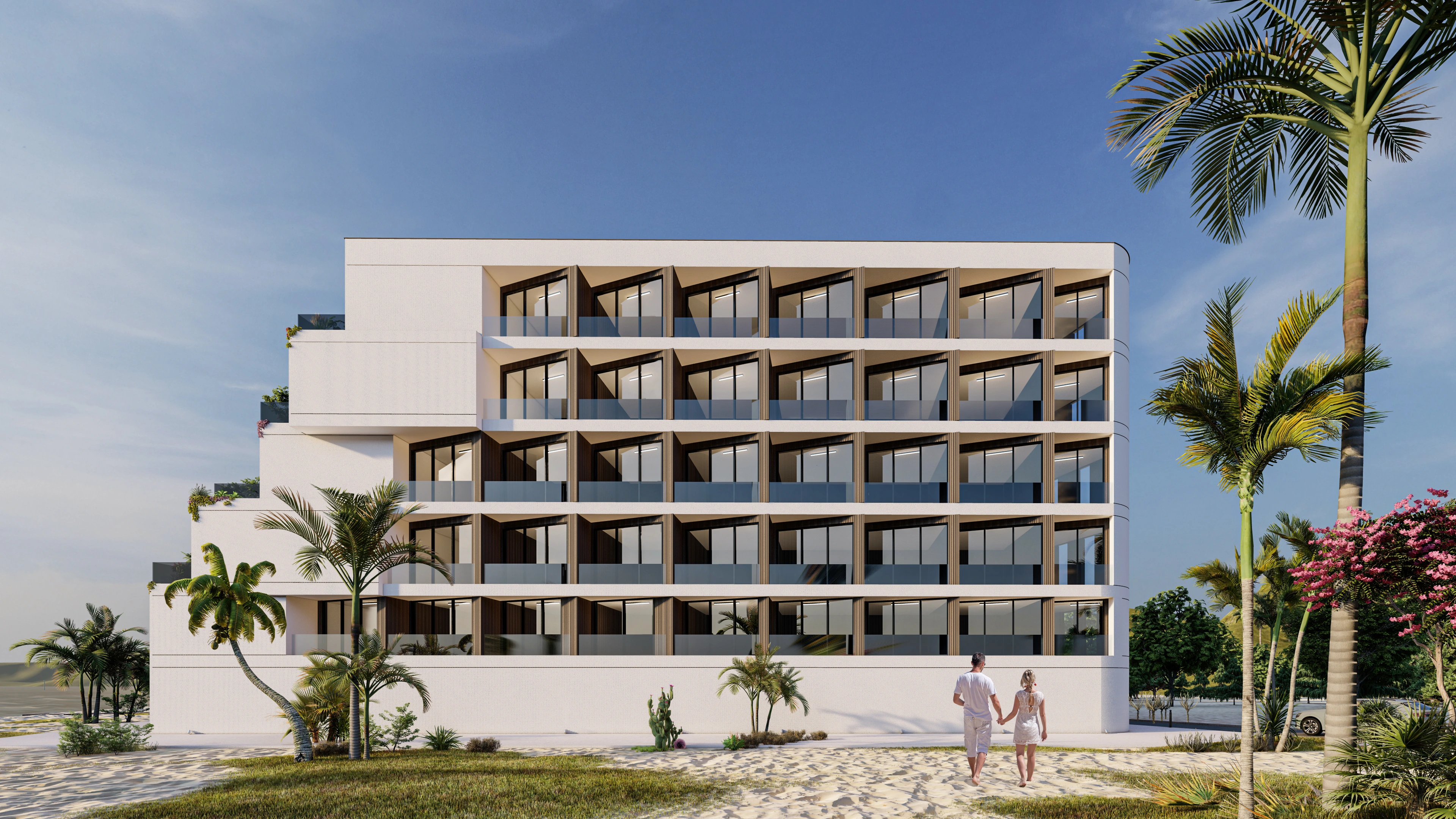 Hotelvisualisierung eines Strandhotels - Perspektive 11