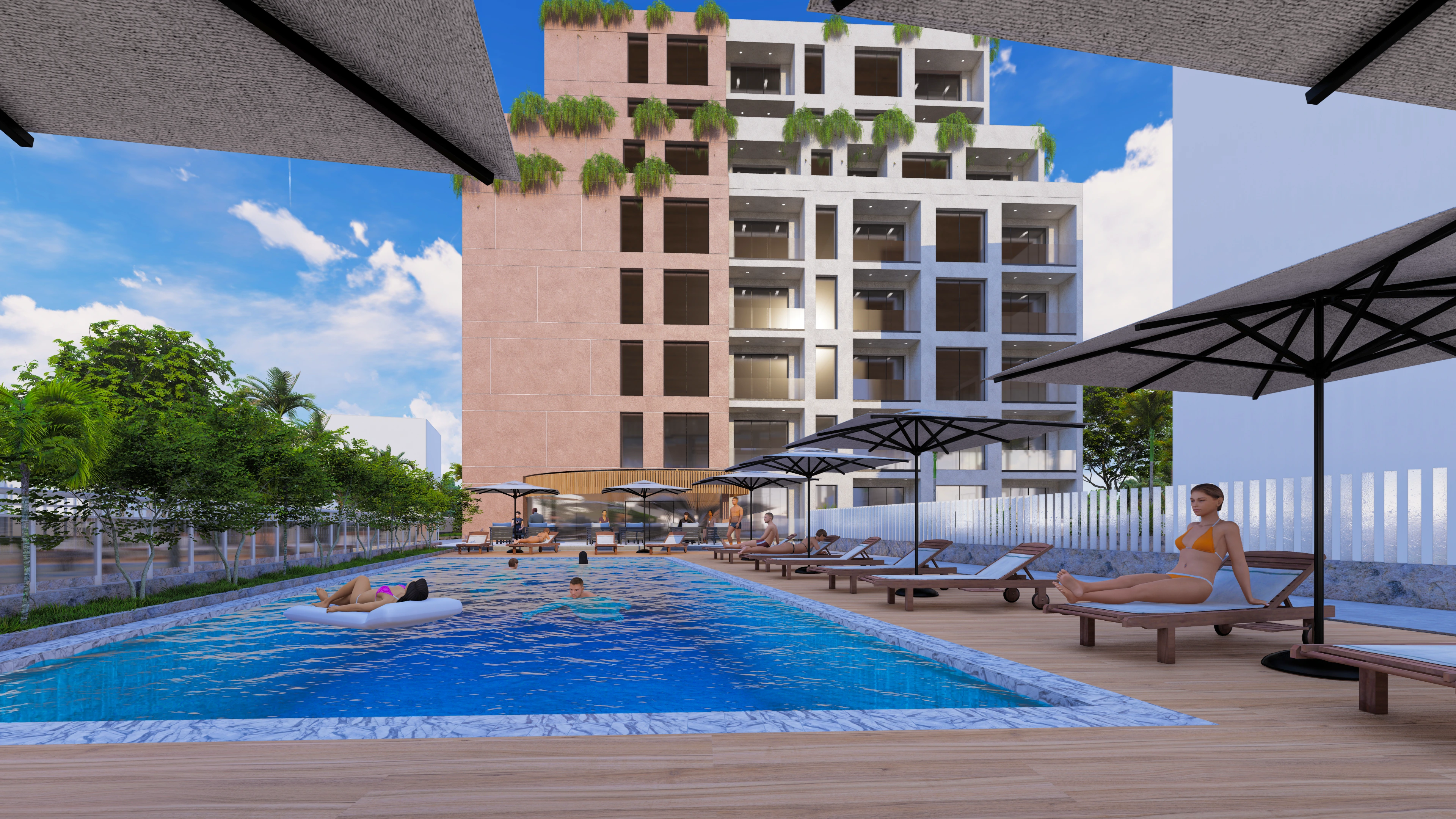 Hotelvisualisierung eines Strandhotels - Perspektive 18