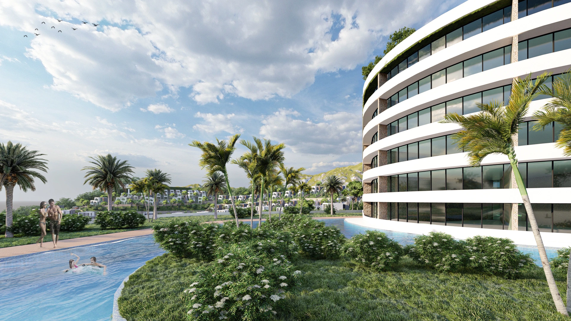 Hotelvisualisierung eines Alpenresorts - Perspektive 56
