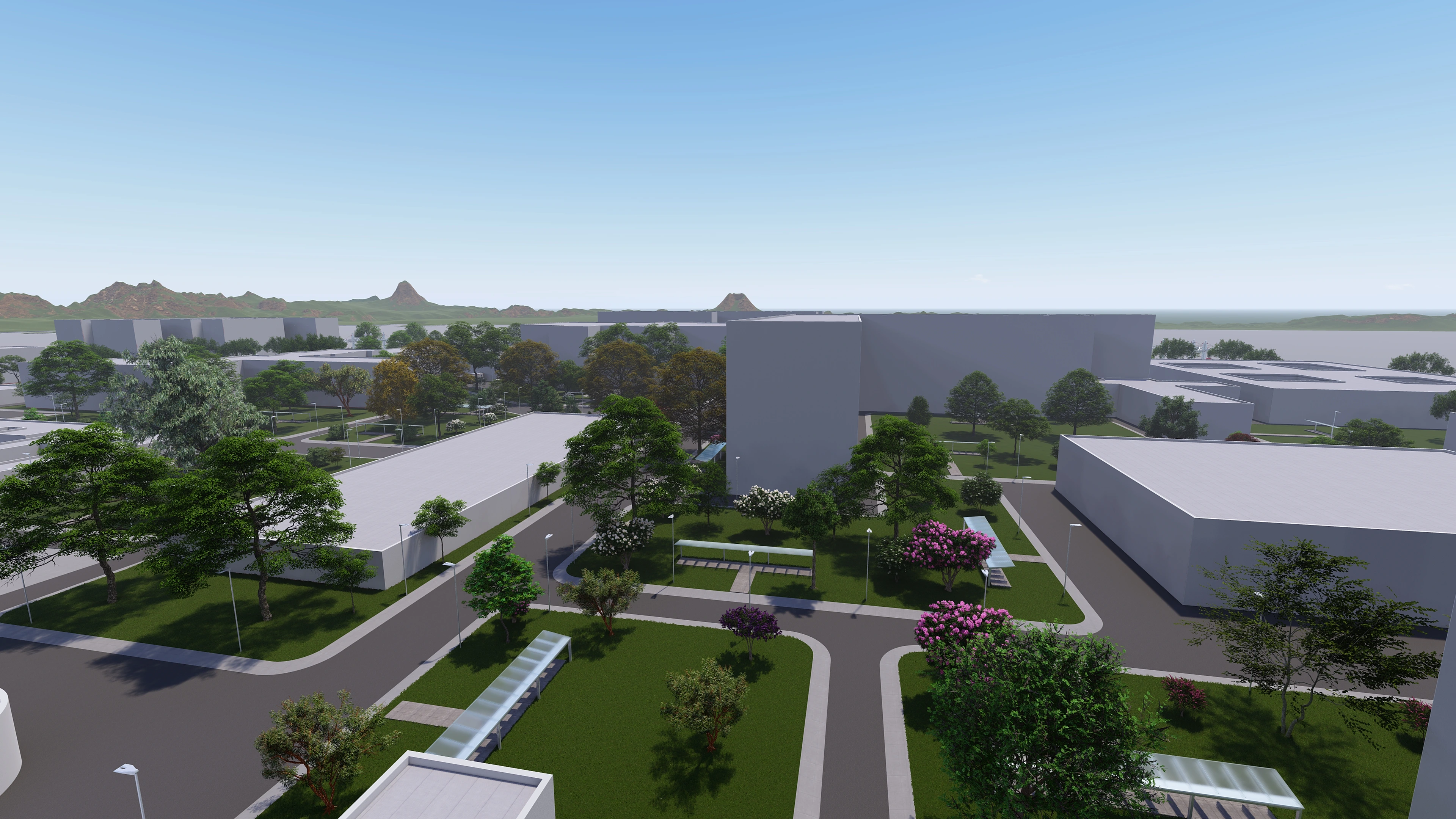 Hotelvisualisierung eines Kuestenresorts mit Panorama - Perspektive 78