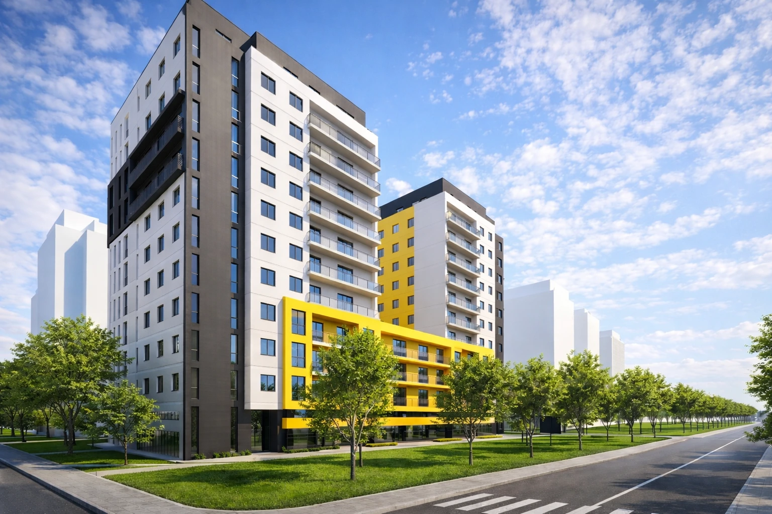 Hotelvisualisierung einer Hotelresidenz - Perspektive 93