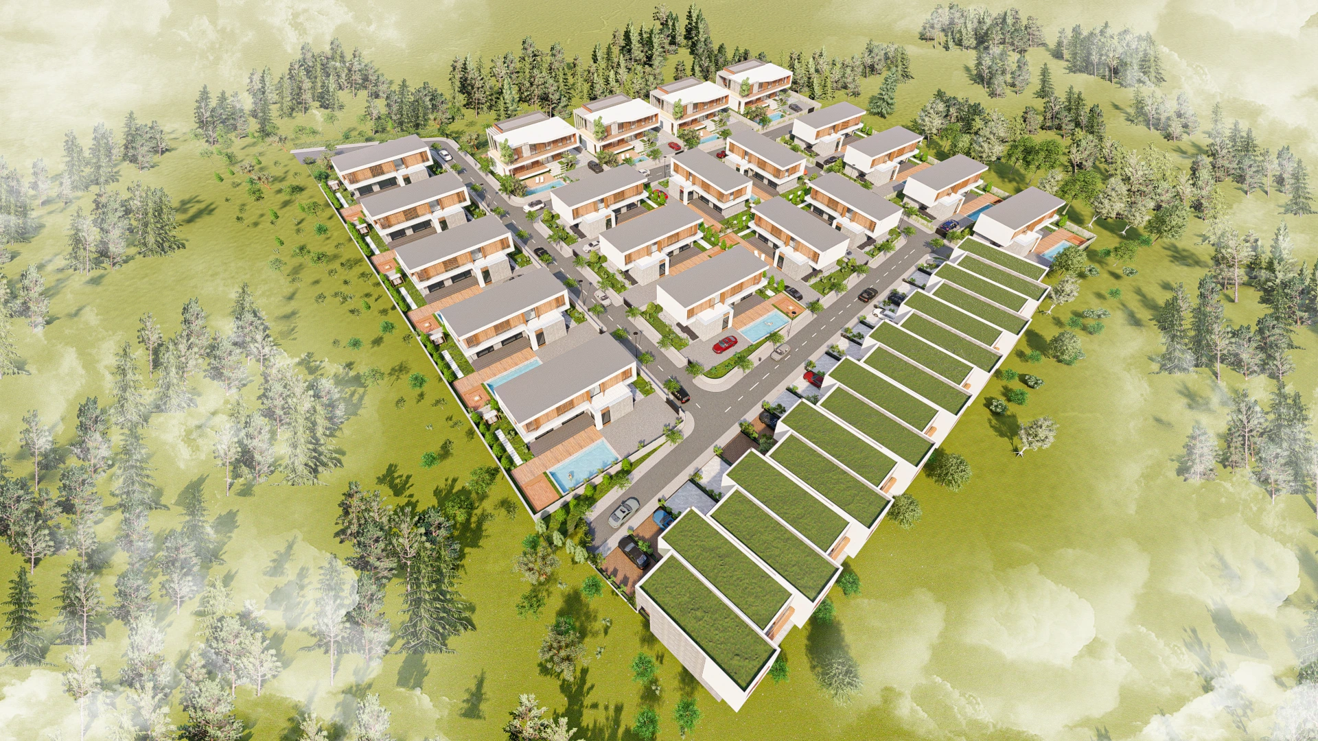 Masterplan-Visualisierung eines Waterfront-Masterplans - Perspektive 04