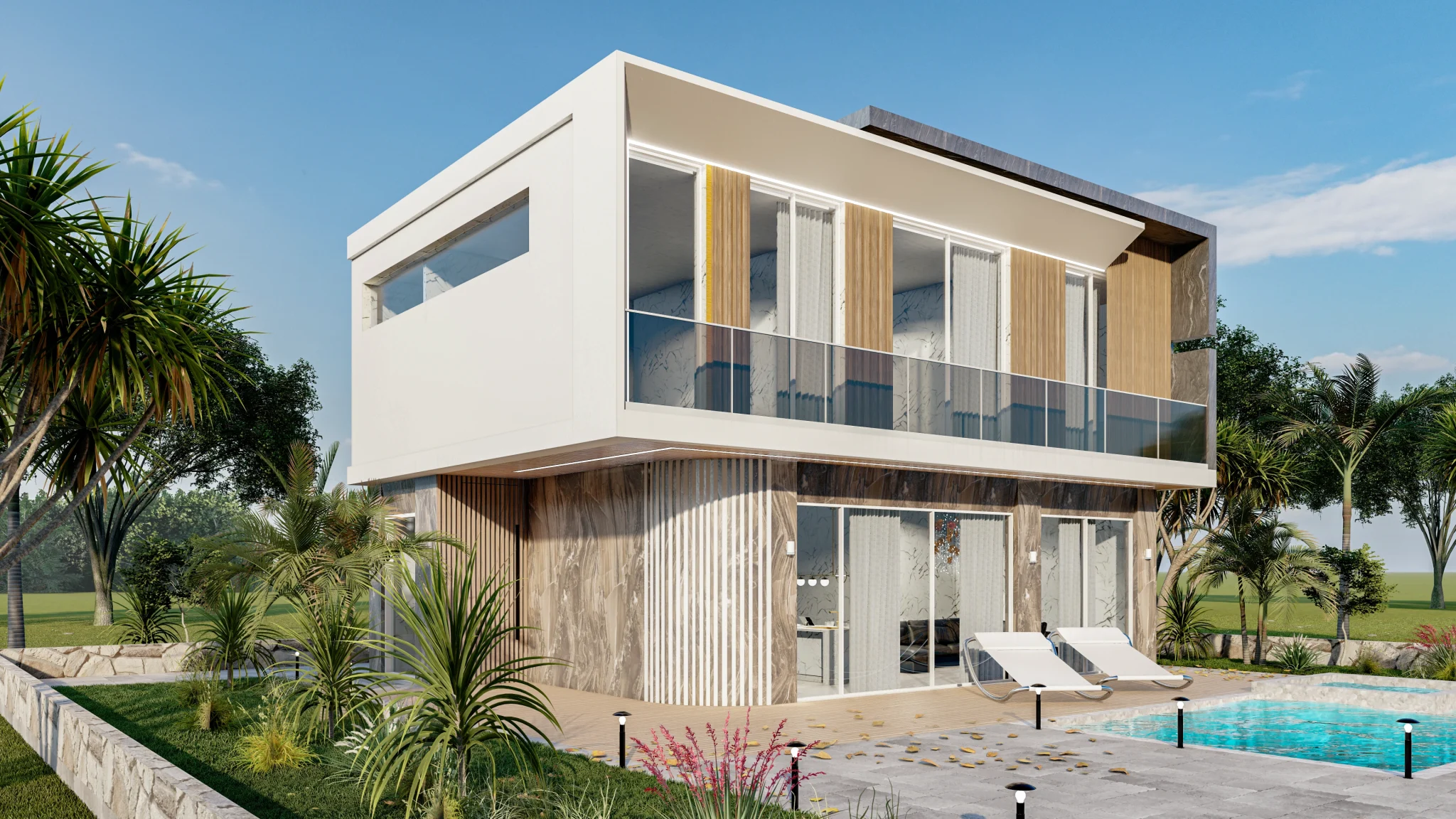 Wohnhaus- und Villenvisualisierung - Perspektive 121