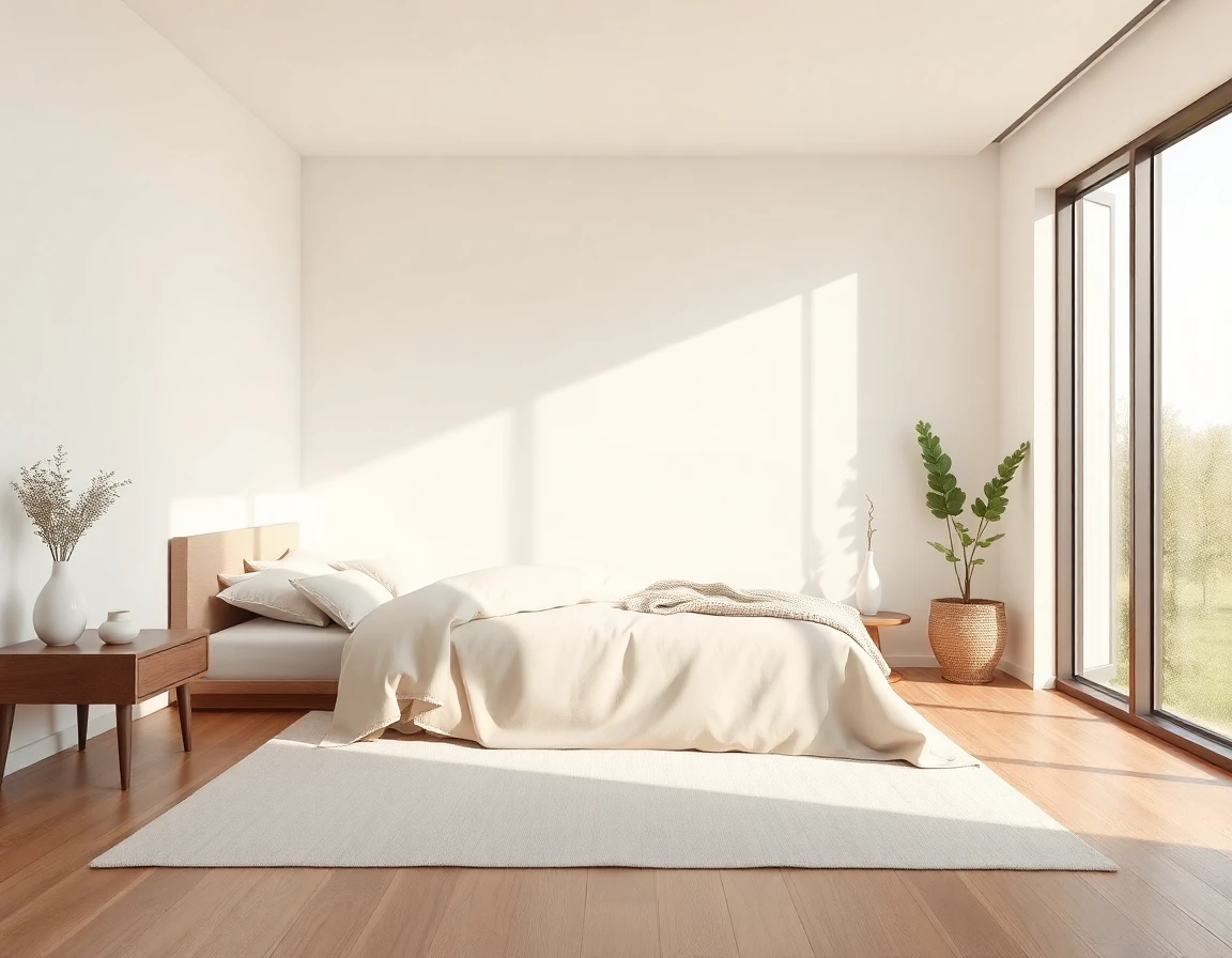 Fotorealistische 3D-Visualisierung eines eleganten Schlafzimmers